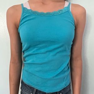blue lace cami